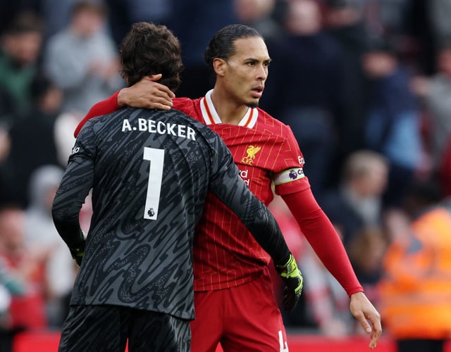 Alisson et Virgil Van Dijk.