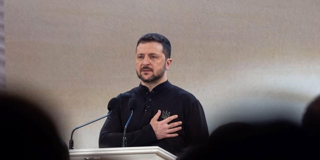 Zelensky participait ce dimanche à la remise du prix culturel Taras Chevtchenko.