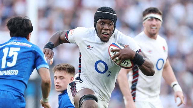 Maro Itoje, le deuxième-ligne de l’Angleterre.