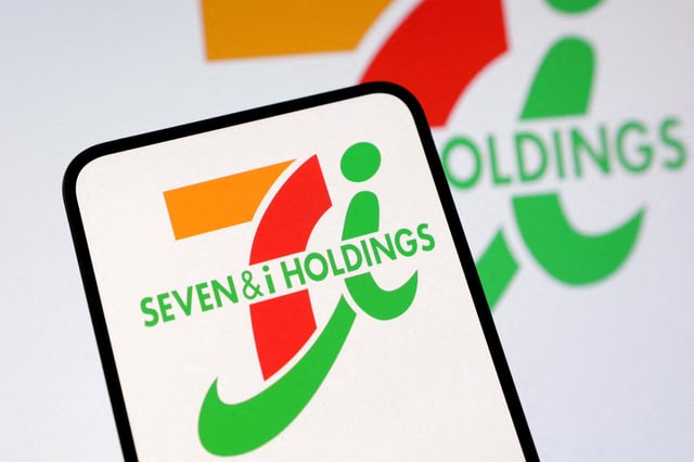 Seven&I Holdings logo is seen in this illustration taken, February 11, 2025. REUTERS/Dado Ruvic/Illustration/File Photo