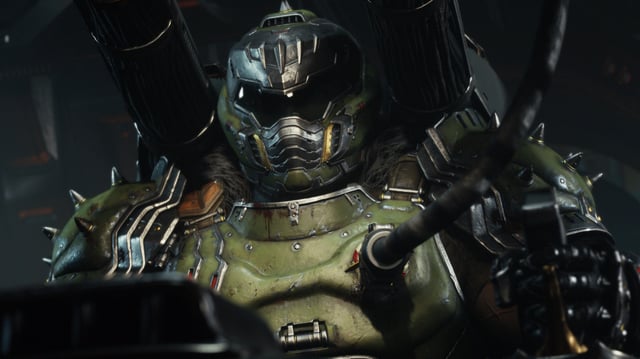 The Doomslayer in armor