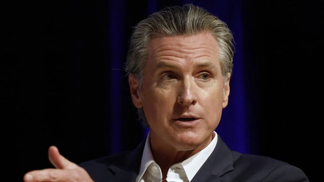 California Gov. Gavin Newsom created a stir among Democrats when he said he believed transgender women and girls playing in women's sports was "deeply unfair." Photo: Mario Tama/Getty Images