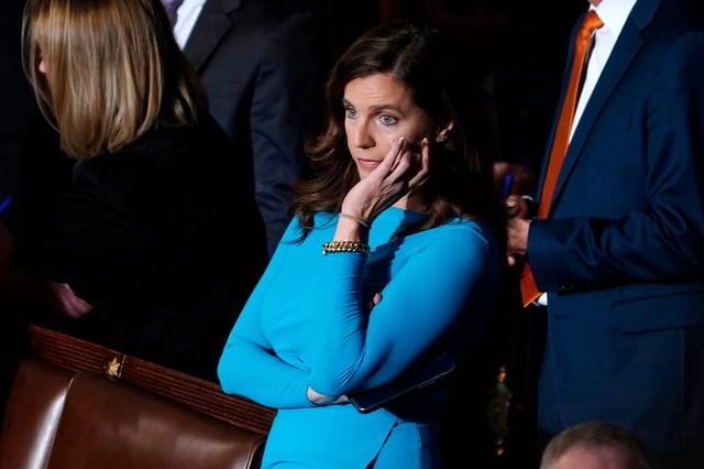 Mace, seen here on the House floor during a round of voting for speaker in 2024, says she is considering a run for governor of South Carolina.