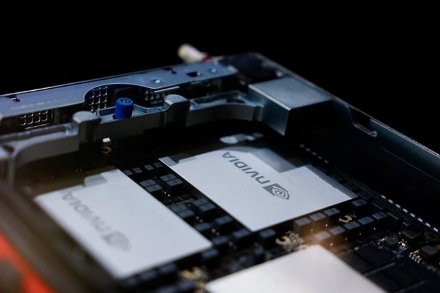 An Nvidia GPU is seen inside a computer server displayed at Foxconn’s annual tech day in Taipei, October 8, 2024. Photo: Reuters