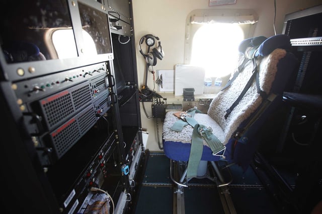 With job cuts underway at the National Oceanic and Atmospheric Administration, a lack of personnel needed to operate a WP-3D aircraft, like the one shown here, could hurt the nation’s ability to provide accurate storm forecasts. These planes collect low-altitude data to fill gaps in data not available from ground-based radar or satellite imagery.