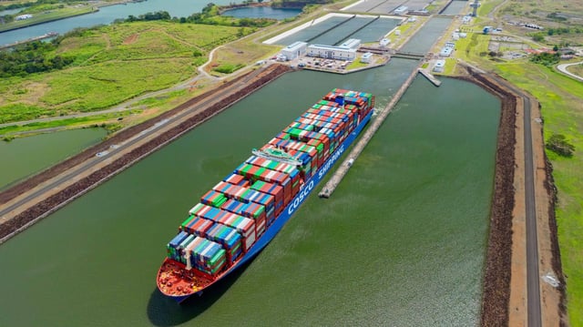 Disruption of key trade routes, such as the Panama canal, has had a big impact