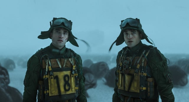 Robert Pattinson stars, twice, in the futuristic science-fiction tale “Mickey 17,” written and directed by Bong Joon Ho. (Warner Bros. Ent., Inc.)