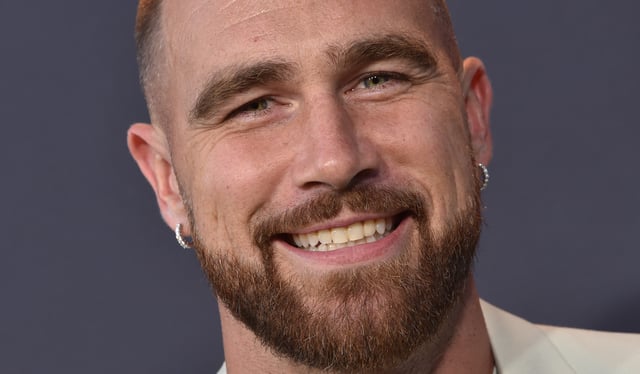 Kansas City Chief&#39;s tight end Travis Kelce attended the premiere of Netflix&#39;s docuseries &#39;Quarterback&#39; in Los Angeles, on July 11, 2023.