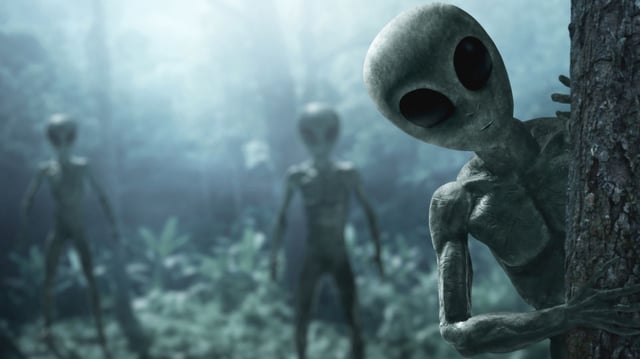 Representational image of aliens in the parallel universe.