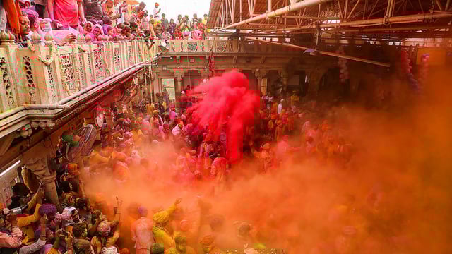 Braj Holi 2025: Braj Holi, a vibrant festival in India, lasts 40 days and celebrates the legends of Lord Krishna and Radha.