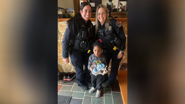Police officers in Mount Pleasant, Wisconsin, surprised a little boy with ice cream after he called 911 to report his mother ate his dessert last week.