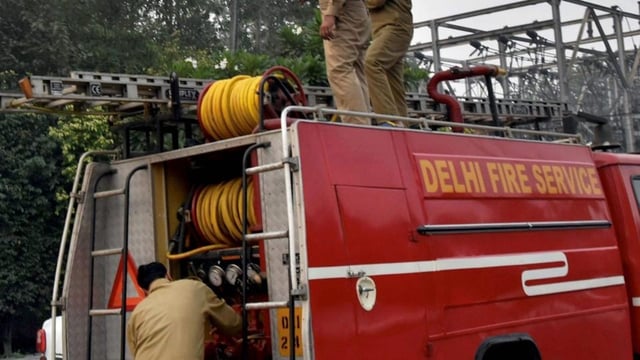 The Delhi Fire Services received a distress call at 2:22 am on Tuesday and dispatched three fire tenders to the scene.