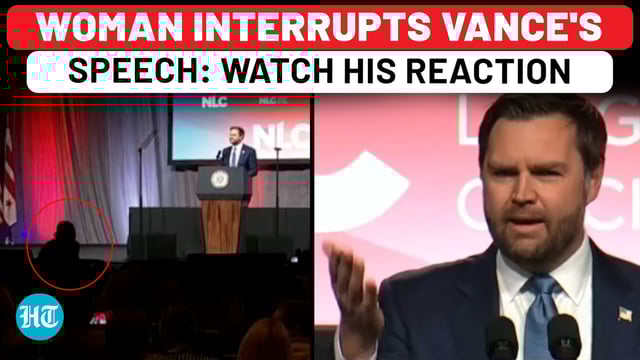 On Cam: Woman Interrupts JD Vance's Speech; This Happens Next…