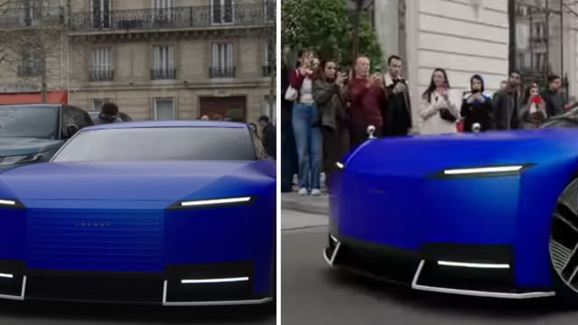 The concept car made a splash at Paris Fashion Week with Barry Keoghan's dramatic entrance. 