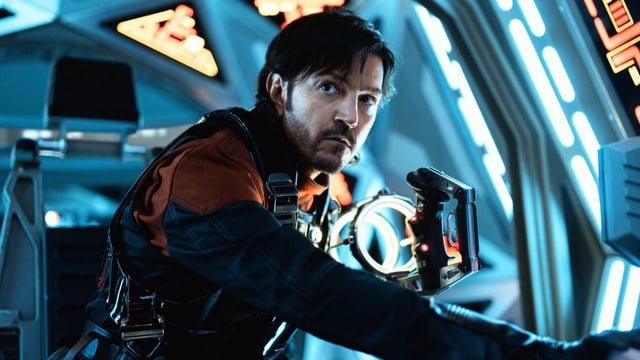 Cassian Andor on a spacecraft in Andor Season 1