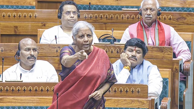 Nirmala Sitharaman said that DMK in Tamil Nadu has double standards regarding Tamil language.