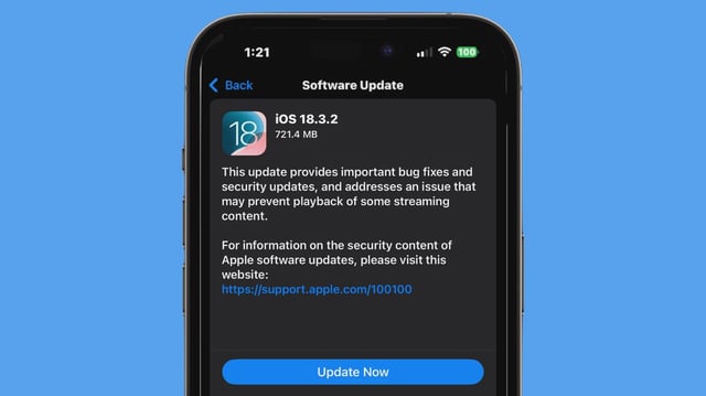 iOS 18.3.2 is out for iPhone, along with macOS 15.3.2, iPadOS 18.3.2 and visionOS 2.3.2.