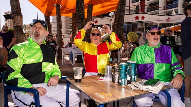 Rob Lamb, Steve Cramgle and Steve Wilkinson from Sunderland said Benidorm was more laid-back “and everyone has more fun”