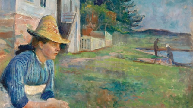 Edvard Munch’s Evening (using his sister, Laura, as a model), 1888
