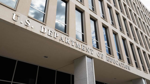 The US Department of Education in Washington, DC, on March 6, 2025. 