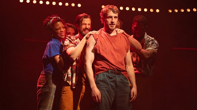 Paul Mescal with the cast.
