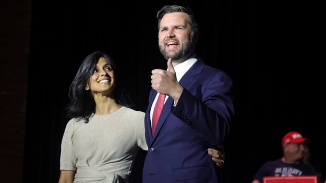 US Vice President JD Vance and Second Lady Usha Vance. (X)