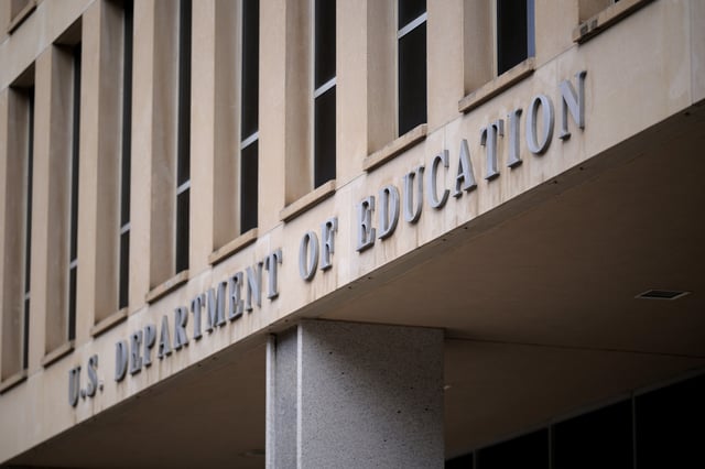 The U.S. Department of Education headquarters is seen on March 6, 2025 in Washington, DC.