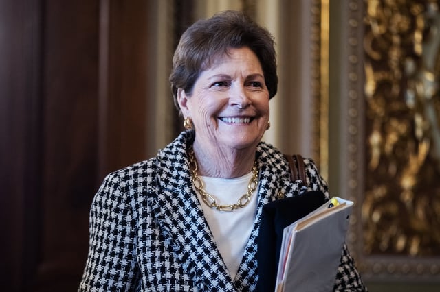 Sen. Jeanne Shaheen at the Capitol on Jan. 21, 2025. 