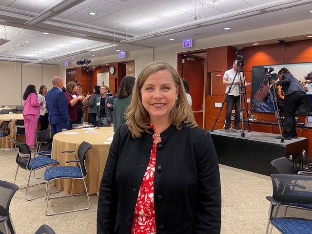 Federal Reserve Board Governor Michelle Bowman attends a 'Fed Listens' event at the Federal Reserve Bank of Chicago, Illinois, U.S., July 10, 2024. REUTERS/Ann Saphir/File Photo