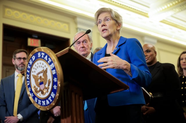 Massachusetts Senator Elizabeth Warren is expected to lead Democratic opposition to the bill.