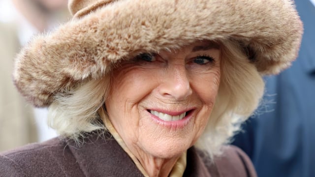 The Queen wore a hat by Lock & Co for the wintry weather
