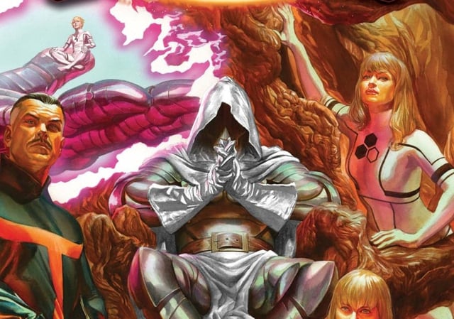 From the cover of 2015&#39;s &#34;Secret Wars&#34; #4.