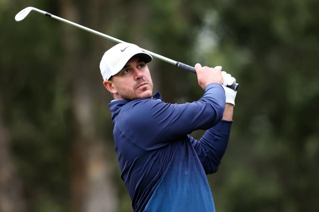 HONG KONG, CHINA - MARCH 07: Brooks Koepka of Smash GC plays a shot on the tee of 2nd hole on day one of LIV Golf Hong Kong at The Hong Kong Golf Club on March 07, 2025 in Hong Kong, China.