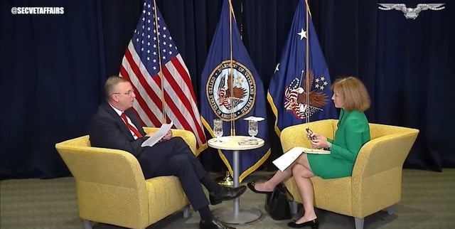Collins and Kime in a sit down interview