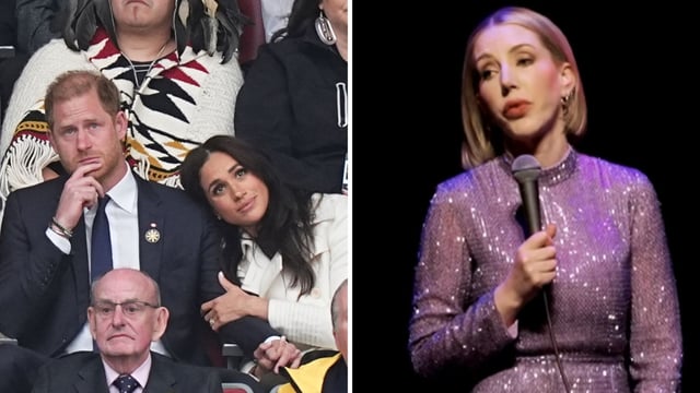 Katherine Ryan talked about Meghan Markle and Prince Harry on her podcast. 