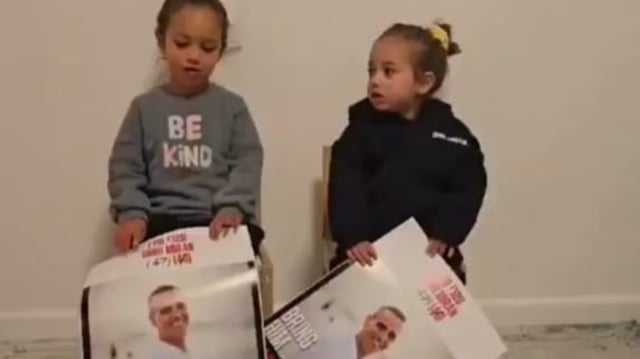 The children of Israeli hostage Omri Miran pleaded to US President Donald Trump to bring their father back home