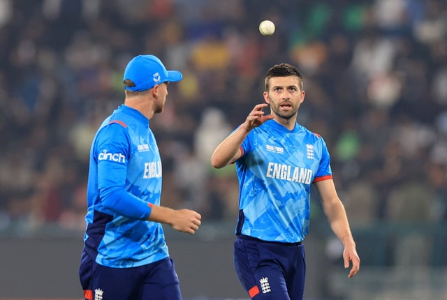 Cricket - ICC Men's Champions Trophy - Group B - Australia v England - Gaddafi Stadium, Lahore, Pakistan - February 22, 2025 England's Mark Wood prepares to bowl REUTERS/Akhtar Soomro/File Photo