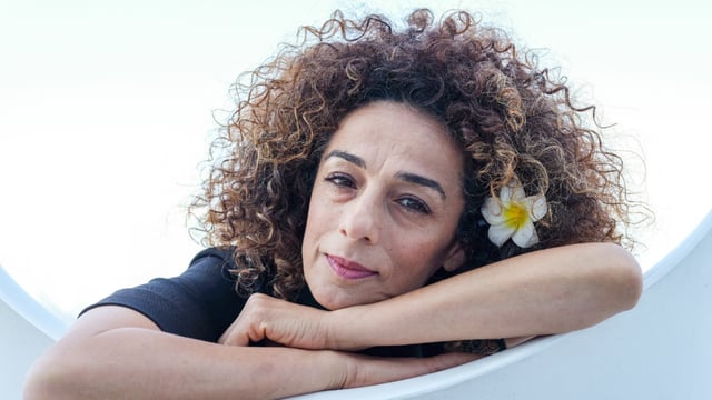 American-Iranian journalist Masih Alinejad poses for a portrait in New York City. She became an US citizen in October 2019 and has survived multiple attempts at her life since.