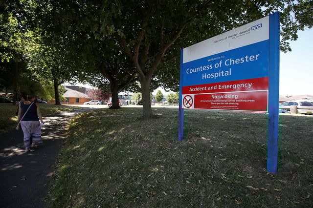 A woman walks past the entrance to the Countess of Chester Hospital, Chester, Britain, July 3, 2018. REUTERS/Andrew Yates/File Photo