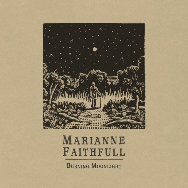 Marianne Faithfull's Burning Moonlight album cover art is pictured in this handout image obtained by Reuters on March 13, 2025. David Frazer/Handout via REUTERS