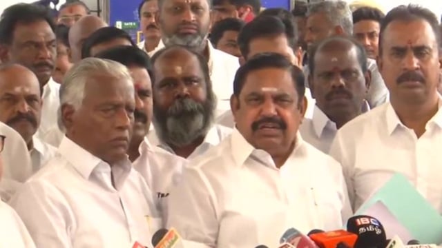 AIADMK walked out of the Budget session of the Tamil Nadu assembly and demanded resignation of DMK government