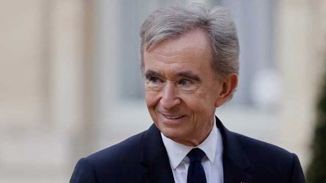 File image: LVMH CEO Bernard Arnault at an official state dinner as part of the Chinese president's two-day state visit to France.