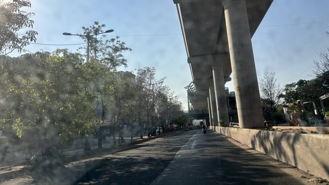 A deserted ORR stretch in Bengaluru.