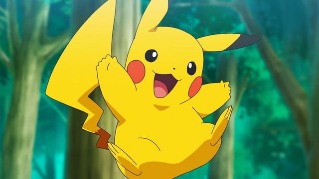 Pikachu jumping