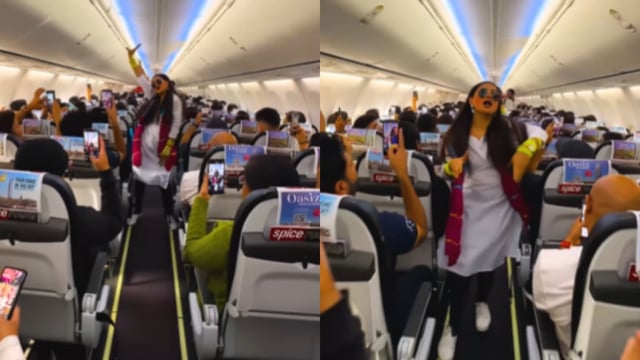 SpiceJet crew danced to Balam Pichkari on Holi, delighting passengers.