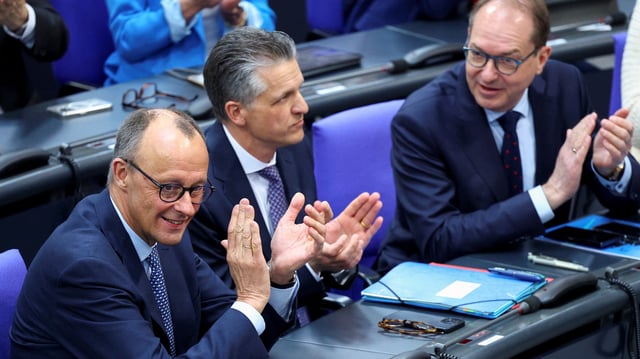 Friedrich Merz à Berlin en Allemagne, le 13 mars 2025.