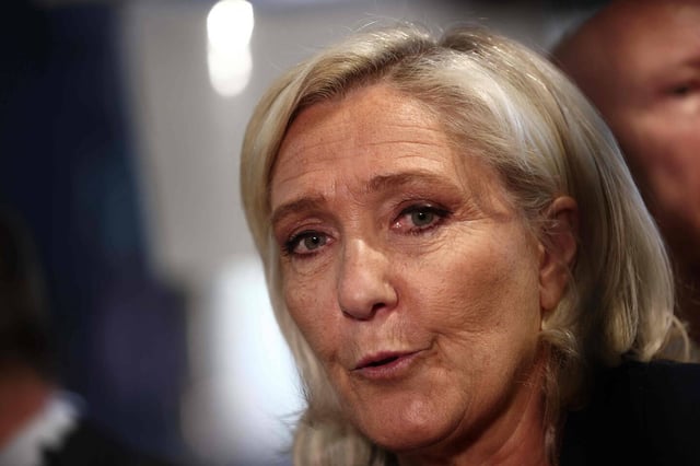 La leader du Rassemblement national, Marine Le Pen, à Paris le 1er mars.
