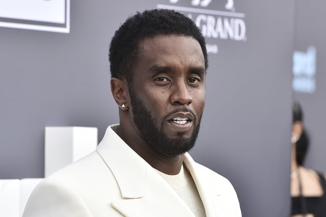 Music mogul and entrepreneur Sean &#34;Diddy&#34; Combs arrives at the Billboard Music Awards, May 15, 2022, in Las Vegas.