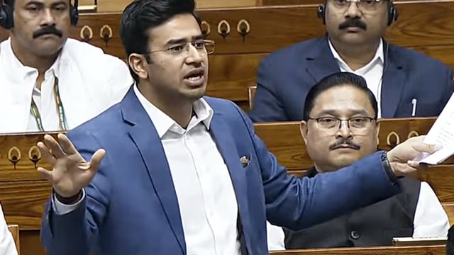 BJP leader and Bengaluru South MP Tejasvi Surya.