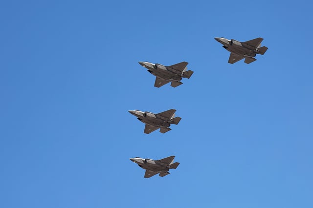 This image from March 09, 2025 shows F-35 62nd Fighter Squadron flyover prior to the NASCAR Cup Series Shriners Children&#39;s 500 at Phoenix Raceway on March 09, 2025 in Avondale, Arizona. (